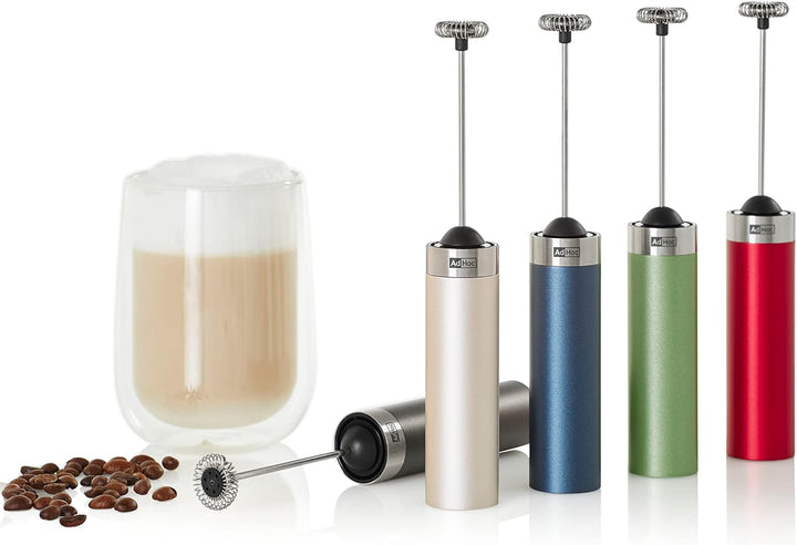 AdHoc Batteriebetriebener Milch- und Saucenschäumer Rapid.3 in verschiedenen Farben | Edelstahl/Kuns