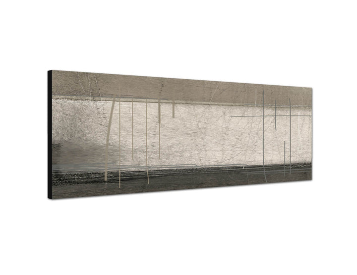 Augenblicke Wandbilder Keilrahmenbild Wandbild 150x50cm Malerei Kunst abstrakt beige braun