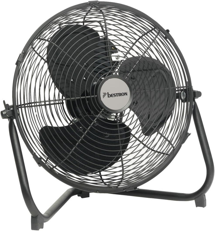 Bestron Bodenventilator im Retro-Stil, Windmaschine mit 3 Geschwindigkeitsstufen & stufenlos neigbar