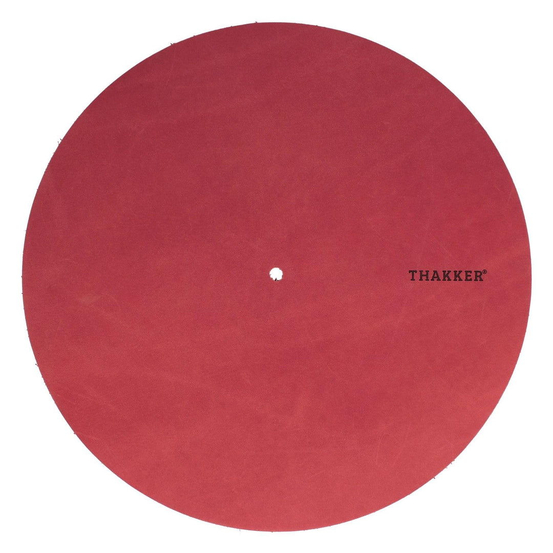 THAKKER Nubuck Leather Mat - Plattentellerauflage aus echtem Nubuk Leder | 1,8-2mm stark | 295mm Dur