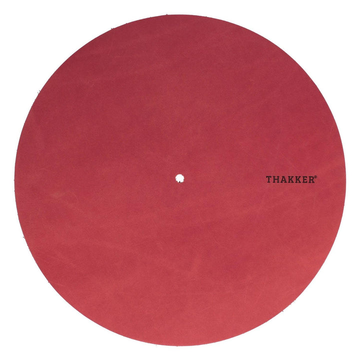 THAKKER Nubuck Leather Mat - Plattentellerauflage aus echtem Nubuk Leder | 1,8-2mm stark | 295mm Dur