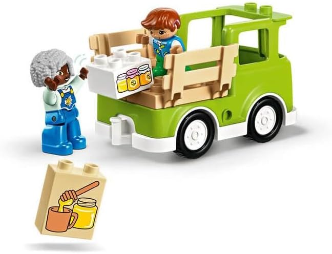 LEGO DUPLO Town Imkerei und Bienenstöcke - Lernspielzeug ab 2 Jahren mit 2 Figuren, Bienen und LKW -