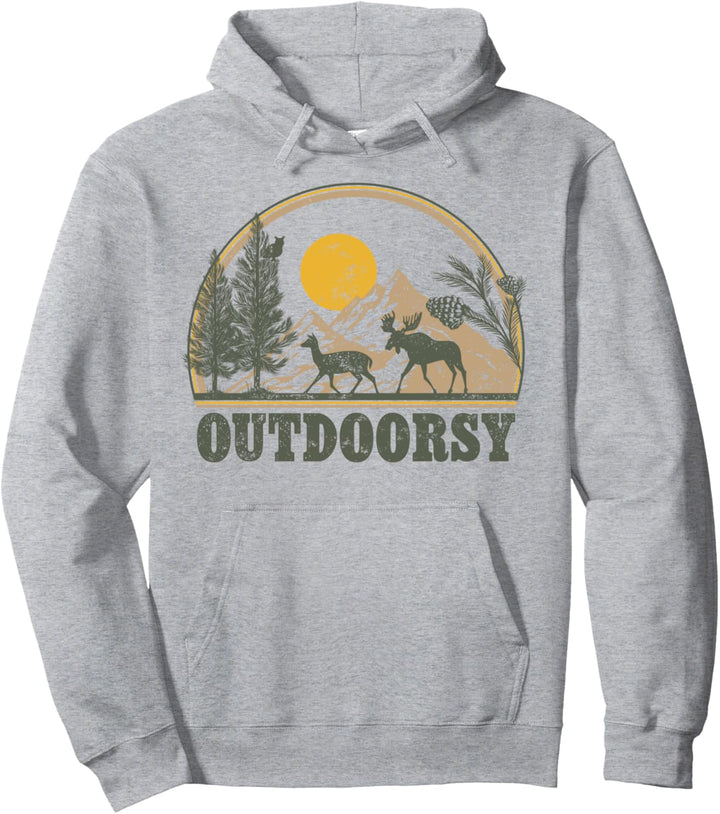 Trendy Outdoorsy Landscape Pullover Hoodie