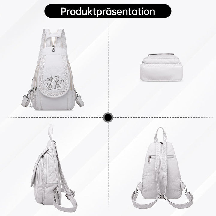 DIRRONA Rucksack Damen Beiläufig Kleine Brusttasche für Damen Multifunktionale Reise Wasserdicht Sch