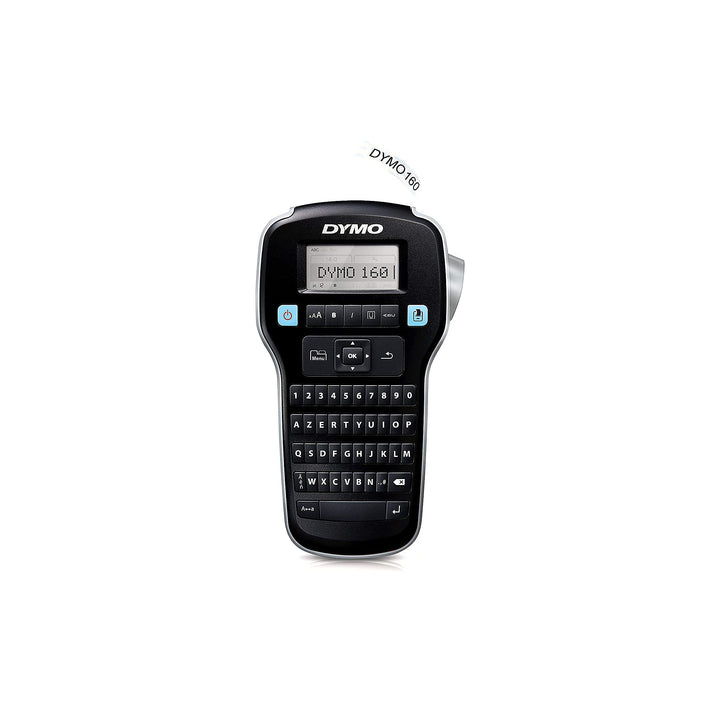 Dymo S0946350 160 Etikettendrucker Azerty Tastatur, Schwarz/Silber