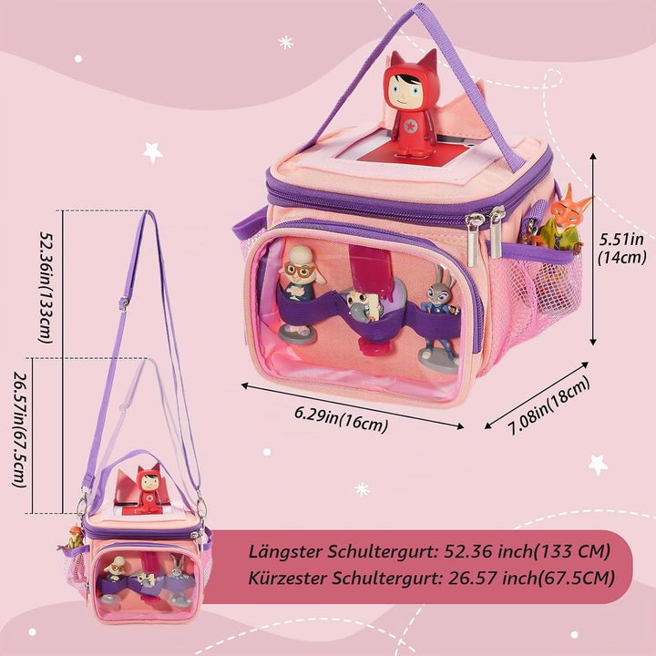 Hautton Tragetasche für Toniebox &amp; Tigerbox，Aufbewahrungtasche für Musikbox, Tonies Figuren, Kopfhör
