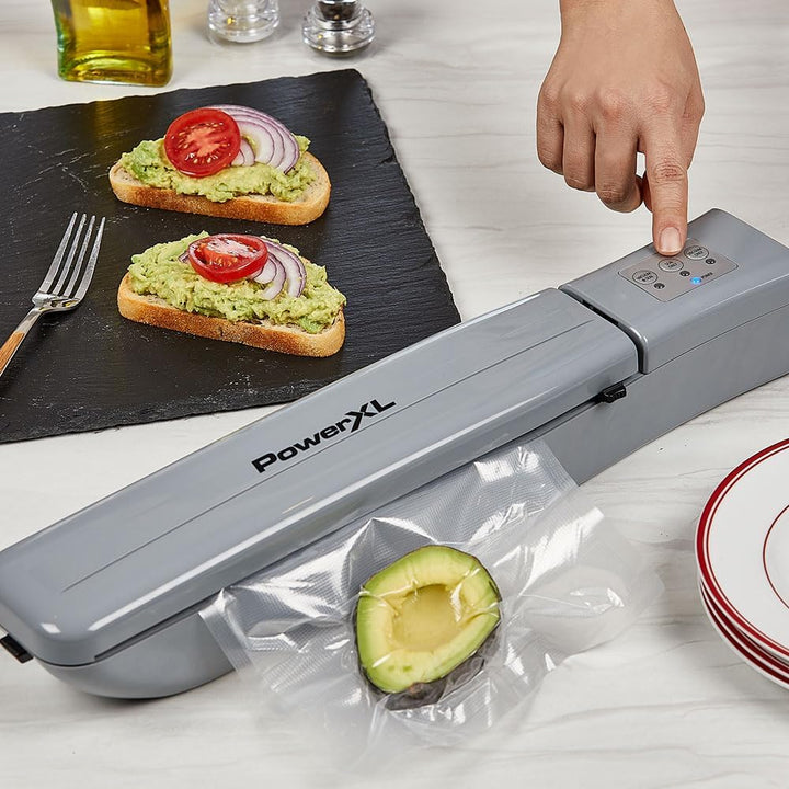 PowerXL Duo NutriSealer - 6in1 Vakuumiergerät - 3 Programme - hält Lebensmittel bis zu 5x länger fri