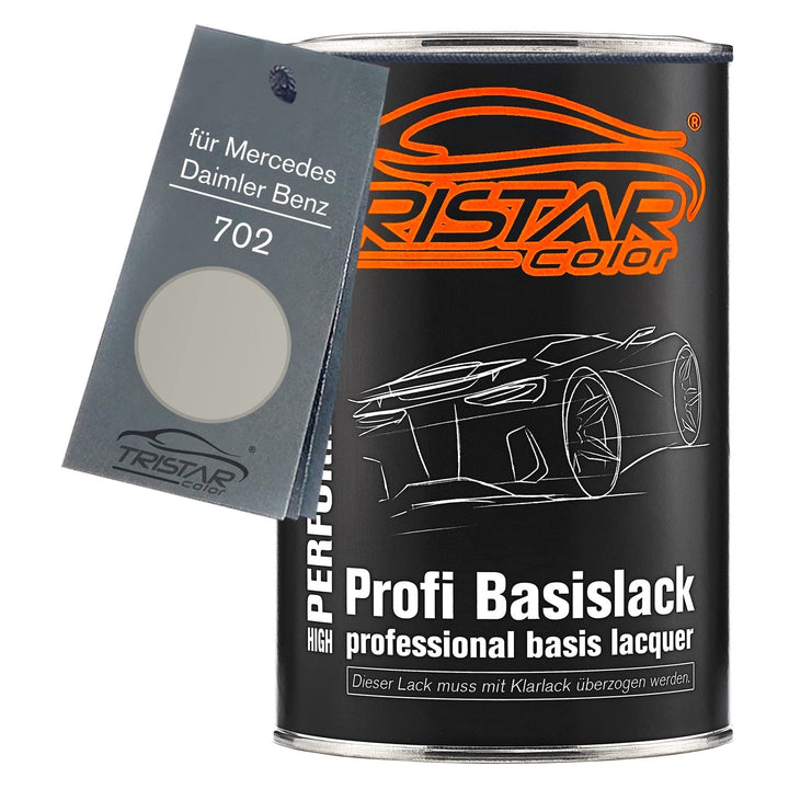 TRISTARcolor Autolack Dose spritzfertig für Mercedes/Daimler Benz 702 Rauchsilber Metallic Basislack