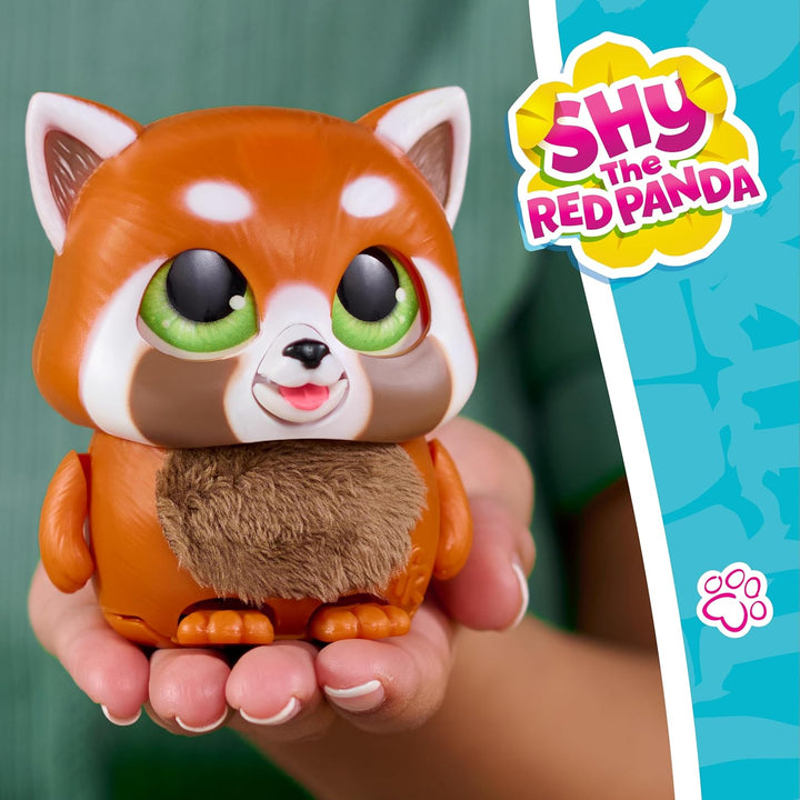 Just Play furReal Handfuls – Shy, der Rote Panda, 8,9 cm grosses, interaktives Spielzeug für Jungen,