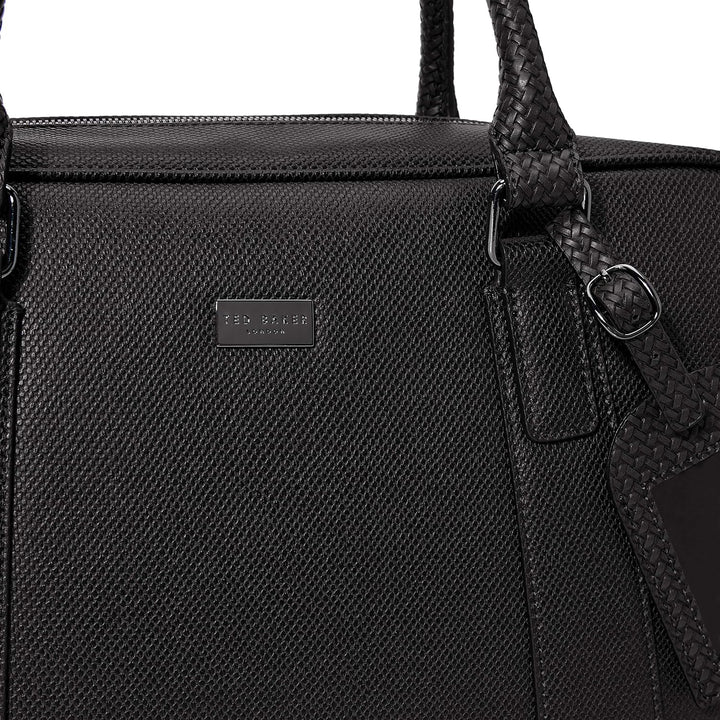 Ted Baker Herren Grad Dokumententasche Schwarz, Schwarz