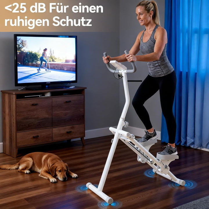 LEAFIA Stair Stepper für Zuhause, Vertikale Klettermaschine Stairmaster für Ganzkörper-Workouts, Fal
