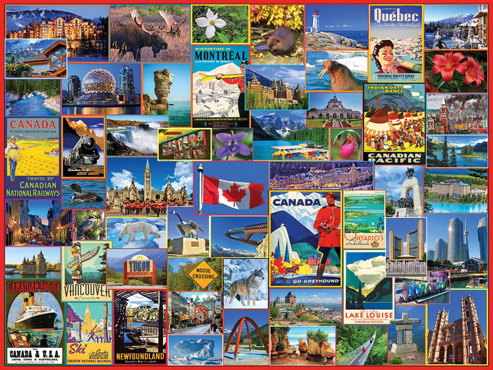 White Mountain 1317 Best Places in Kanada Puzzle, 1 EA