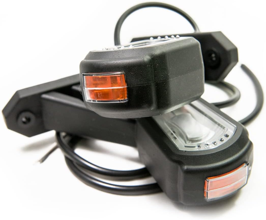 2 x LED Gummi Begrenzungsleuchte Seitenleuchte 12V 24V mit E-Prüfzeichen Positionsleuchte Auto LKW P