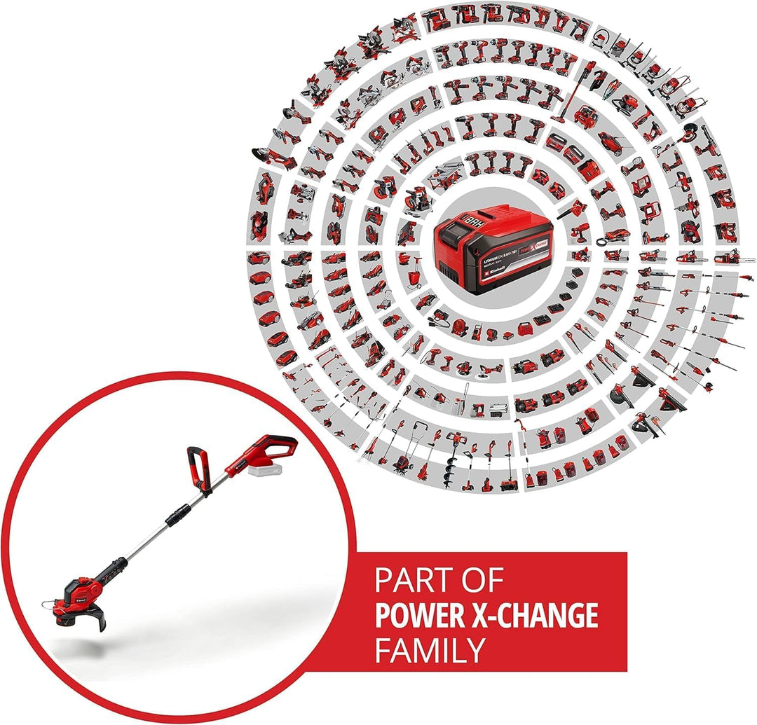 Einhell Akku-Rasentrimmer GE-CT 18/28 Li-Solo Power X-Change (Li-Ion, 18 V, 28 cm Schnittbreite Fade
