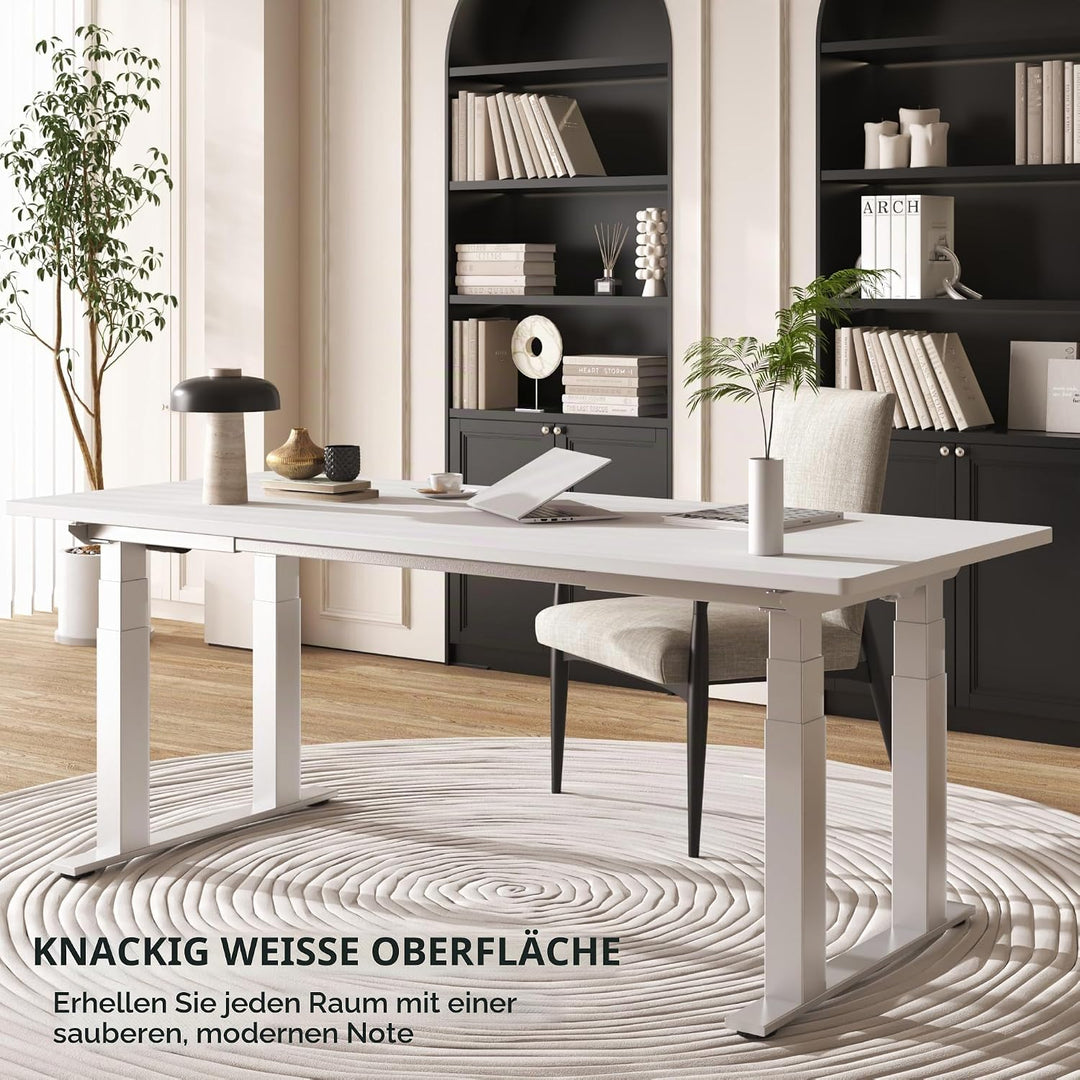 FLEXISPOT stabile Tischplatte 180x80 cm 2,5 cm stark - DIY Schreibtischplatte Bürotischplatte Spanho