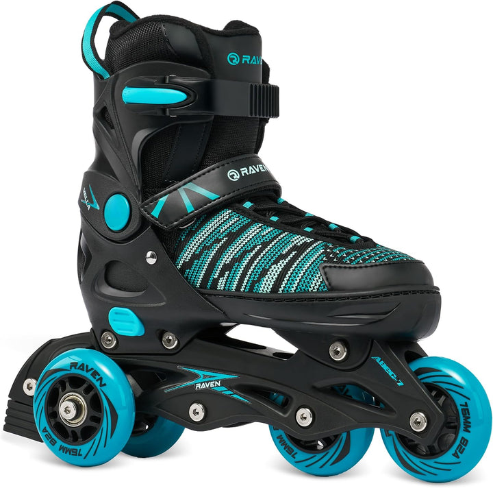 RAVEN 4in1 Inline Skates Triskates Rollschuhe Schlittschuhe Inliner für Kinder und Erwachsene verste