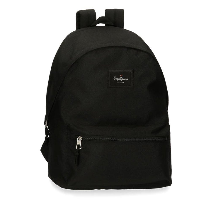 Pepe Jeans Unisex, Kinder Aris Rucksack und Federmäppchen (1er Pack) 30cm x 44cm x 20cm Schwarz, 30c