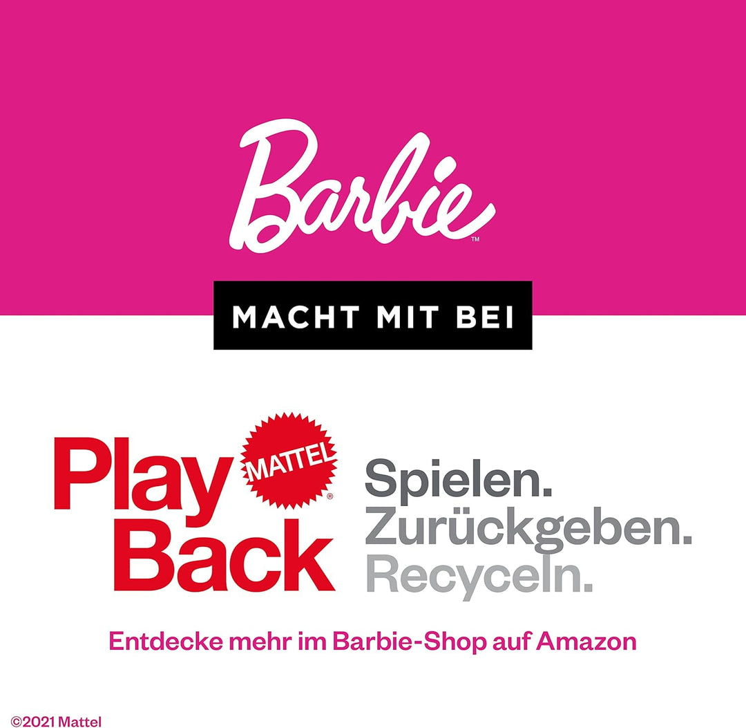 Barbie HBB91 - Cook'n Grill Restaurant Spielset, mit Köchin Puppe, Freundin und kleinem Mädchen, auf