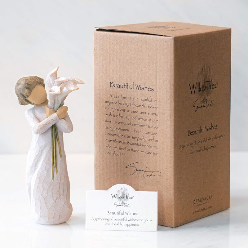 Enesco Willow Tree 26246 Figur Alles Gute, 3,8 x 3,8 x 14 cm, 5.5" Height, Natur schöne Wünsche (Bea