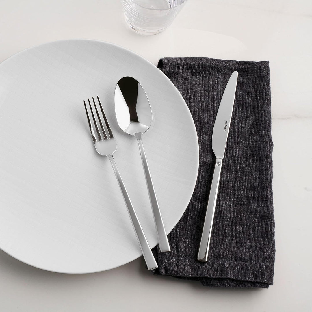 Sambonet 52562-83 Rock Inox Besteckset 36-teilig, 6 Tafelgabeln, 6 Tafellöffel, 6 Tafelmesser, 6 Obs