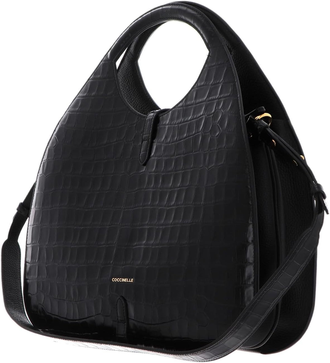 Coccinelle Cosima Croco Handbag Noir/Noir