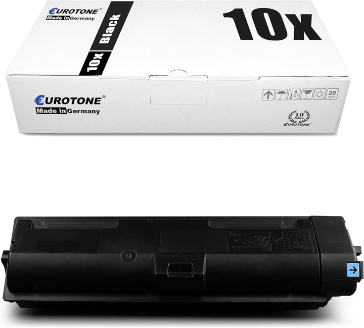 10x Eurotone Toner für Kyocera Ecosys ECOSYS M 2135 2635 2735 dw DN dnw ersetzt TK-1150 TK1150 Schwa