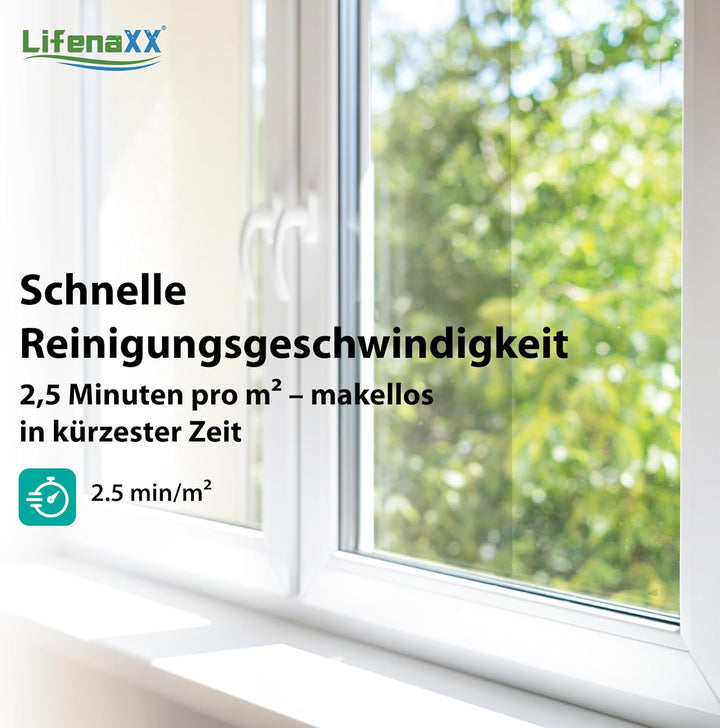 Lifenaxx Fensterreinigungsroboter LX-047, elektrischer Fensterreiniger mit 2 Sprühdüsen, hohe Saugkr