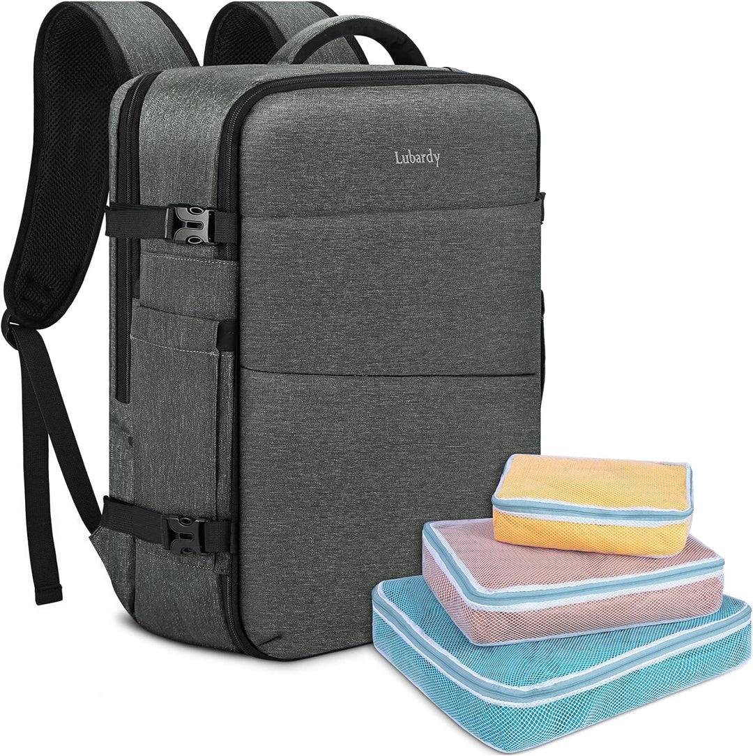Lubardy 40L Laptop Rucksack Herren Wasserdicht 17.3 Zoll mit 3 Aufbewahrungstaschen Reiserucksack fü