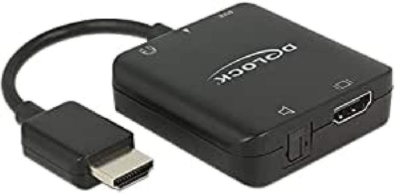 Delock Adapterkabel HDMI-A Stecker > HDMI + Audio Extractor 4K