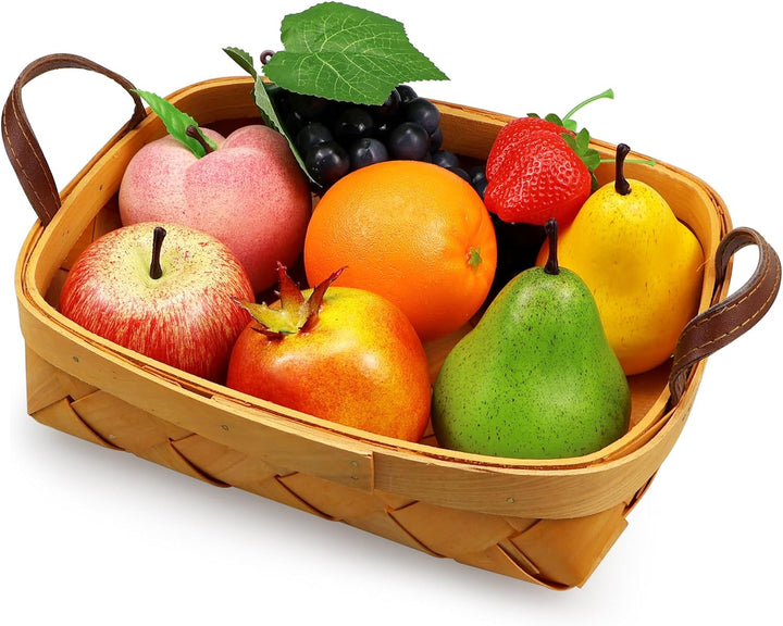 Lorigun 9 PCS Künstliche Früchte, Falsche Früchte für Dekoration Lebensecht, Assorted Faux Fruits De