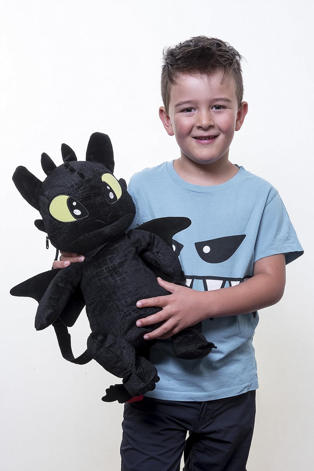 Joy ToyUnbekannt 76063 Drachenzähmen Dragons-Thootless Plüschrucksack, schwarz