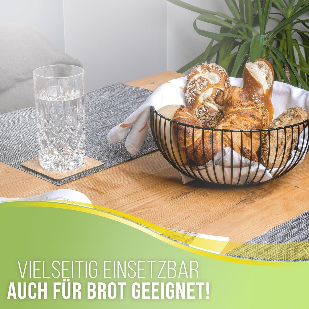 BS Obstkorb – hochwertiger Obstkorb im modernen Stil zur Aufbewahrung von Obst und Gemüse – Obstscha