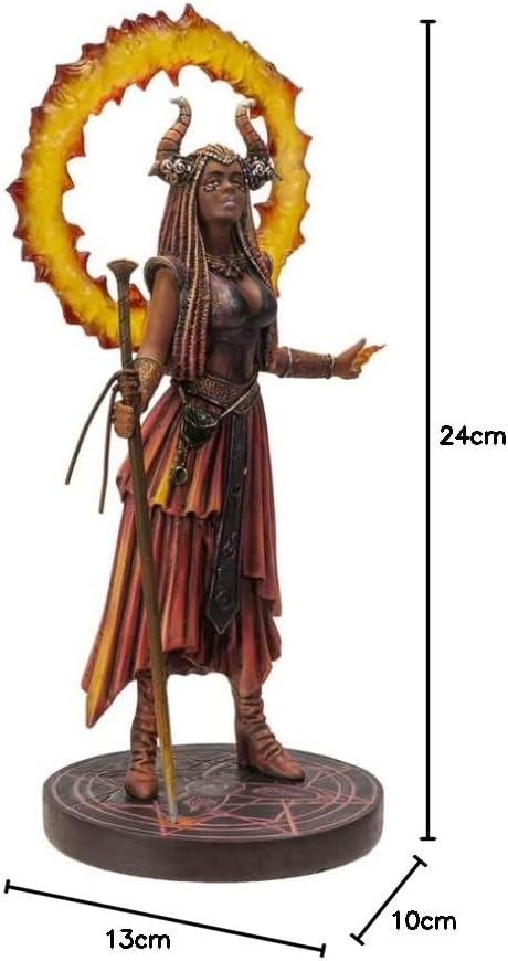 Pacific Giftware Magierin Figur Element Feuer - Elemental Magic by Anne Stokes | Dämonin Hexe Sammel