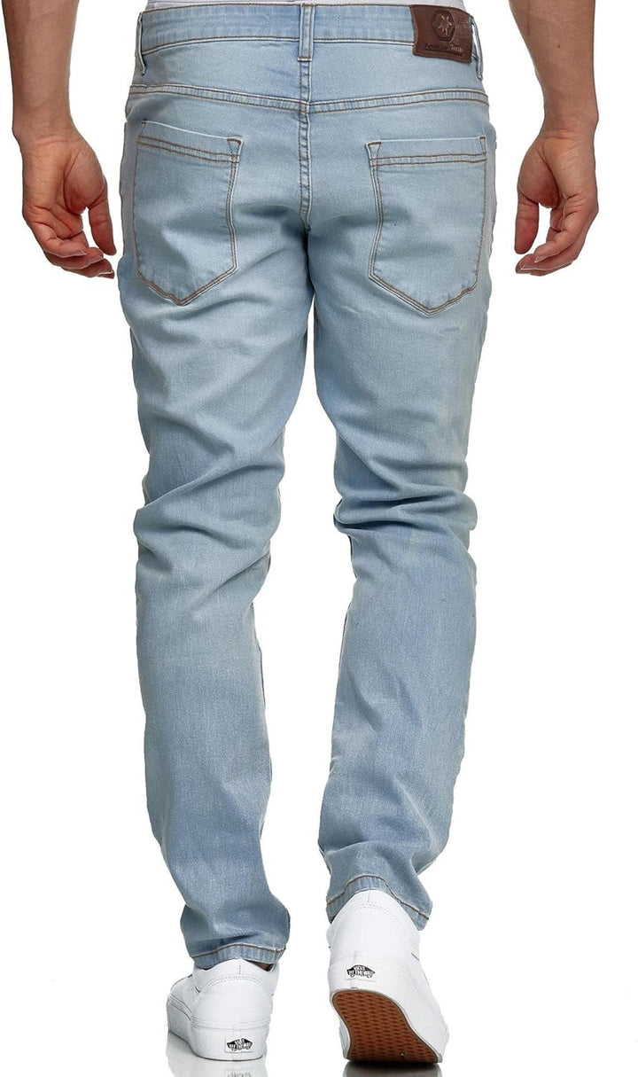 Tazzio Jeans Slim Fit Herren Jeanshose Stretch Designer Hose Denim 16533 29W / 30L Light-blue, 29W /