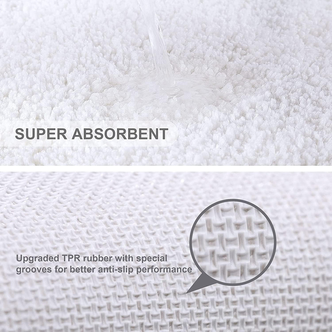 VANZAVANZU Badematte rutschfest Badteppich Extra Lange Verdickt Badezimmerteppich Weich Badeteppich