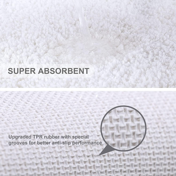 VANZAVANZU Badematte rutschfest Badteppich Extra Lange Verdickt Badezimmerteppich Weich Badeteppich