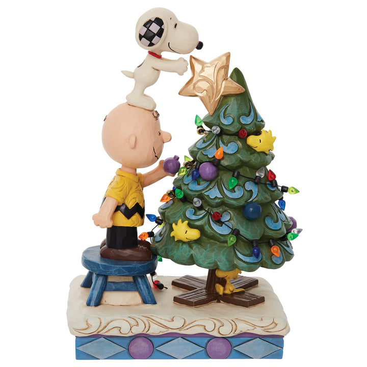 Enesco Peanuts by Jim Shore Charlie Brown and Snoopy Dekorationsfigur, 21,6 cm, mehrfarbig