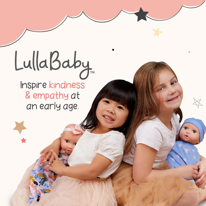 LullaBaby - Badepuppen Set - Waschbare Badepuppen für echtes Wasserspiel - 3-TLG. Set mit weichen Pl