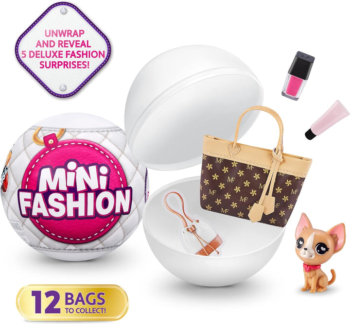Mini Brands Mini Fashion Real Fabric Fashion Bags And Accessories Capsule Collectible Toy (2 Pack) M