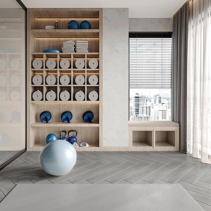 Aufun PVC Bodenbelag Vinylboden Selbstklebend 18 Stück 2.51m², Holzmaserung Bodenfliesen mit Holz-Op