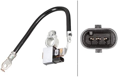 HELLA 6PK 010 562-901 Sensor, Batteriemanagement - 12V - geschraubt - Kabel: 330mm & 8KA 009 429-911