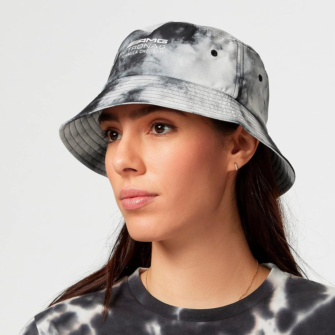 MERCEDES AMG PETRONAS Formula One Team - Tie-Dye-Bucket-Kappe - Grau - Unisex - Grösse: Einheitsgrös