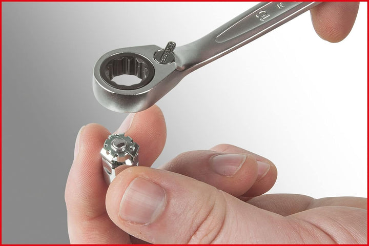 KS Tools 503.4666 GEARplus Ratschenringmaulschlüssel-Satz, umschaltbar,16-tlg Single, Single