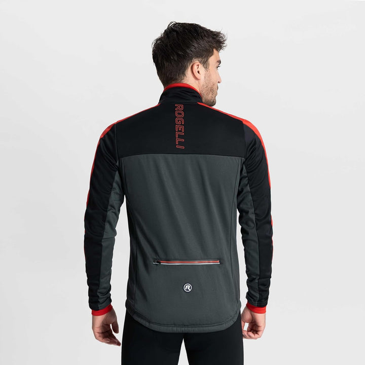 Rogelli Freeze Fahrradjacke Herren Winter - Atmungsaktiv, Wasserabweisend und Winddicht - Radjacke -