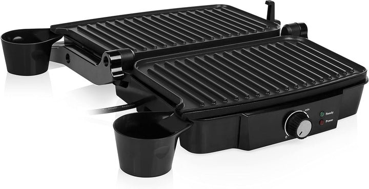 Tristar Kontaktgrill mit 180° Öffnung und Einer Bratfläche von 28 x 17 cm/auch als Tischgrill nutzba