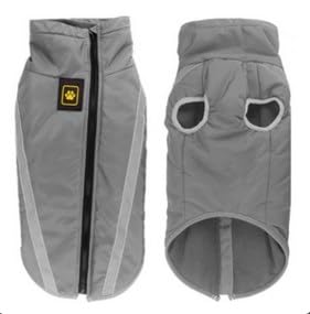Idepet Wasserdichter Hundemantel Winter Warme Jacke, Winddichte Haustierkleidung Hundejacke Outfit f