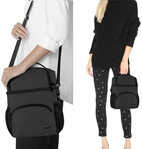 Teamoy Doppelschichtige Muttermilch Kühltasche mit Eisbeutel, Reise Babyflasche Kühltasche bis zu 6