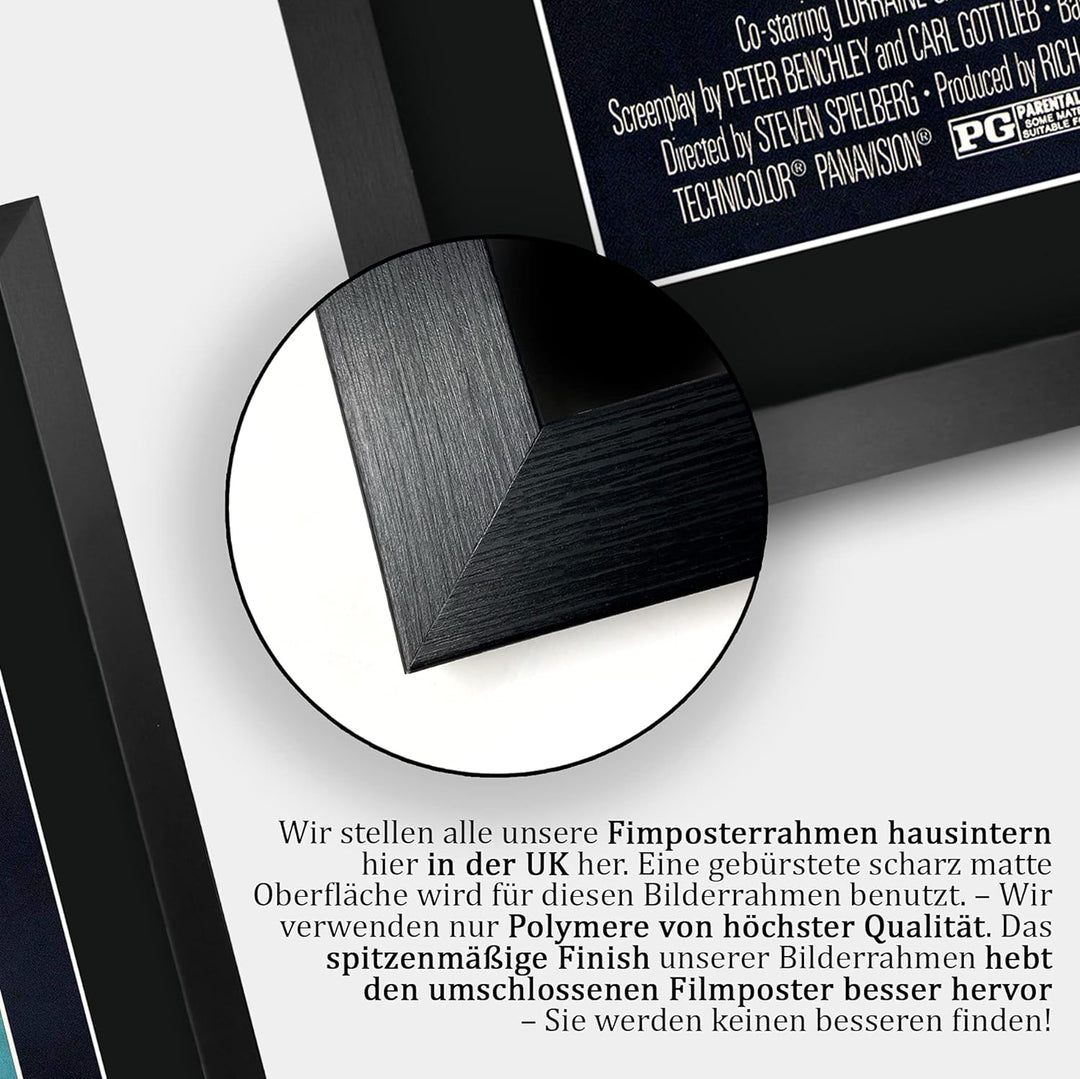 HWC Trading Jaws A3 Gerahmte Signiert Gedruckt Autogramme Bild Druck-Fotoanzeige Geschenk Für Rob Sc