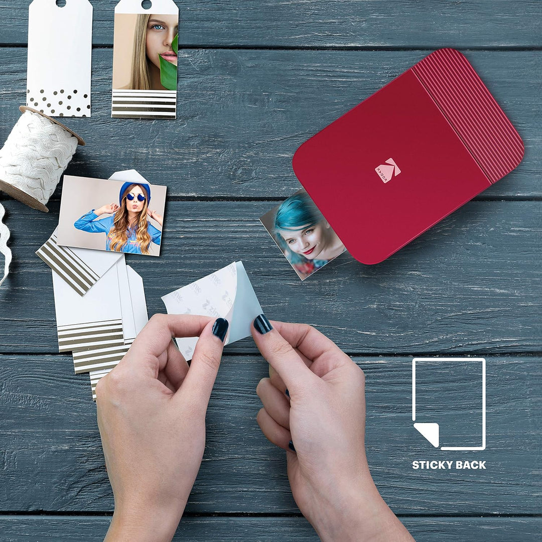 KODAK Smile Farbig Fotodrucker für Smartphone (IOS und Android) - Tintenloser Sofortdrucker, Bluetoo