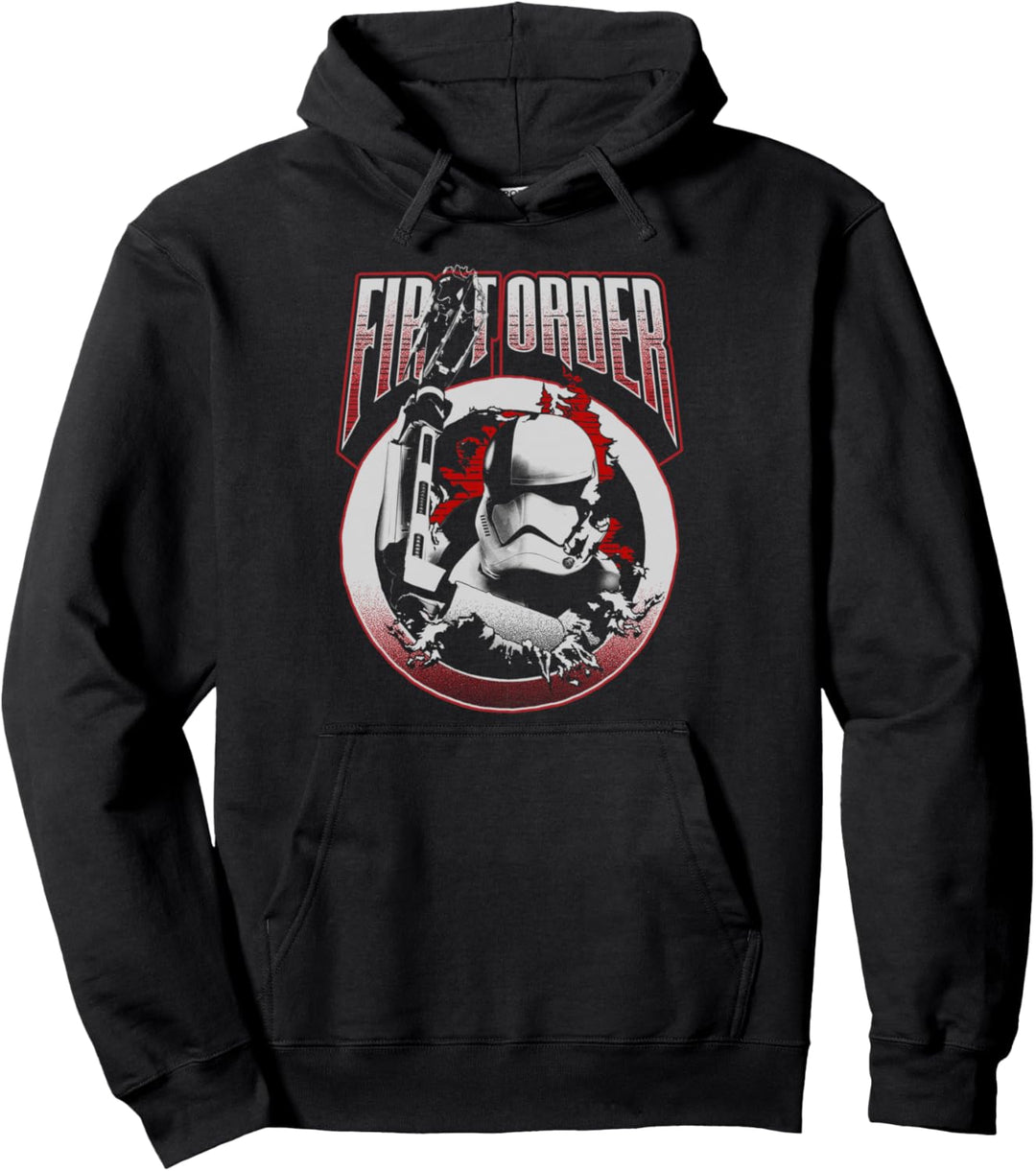 Star Wars The Last Jedi First Order Trooper Circle Poster Pullover Hoodie